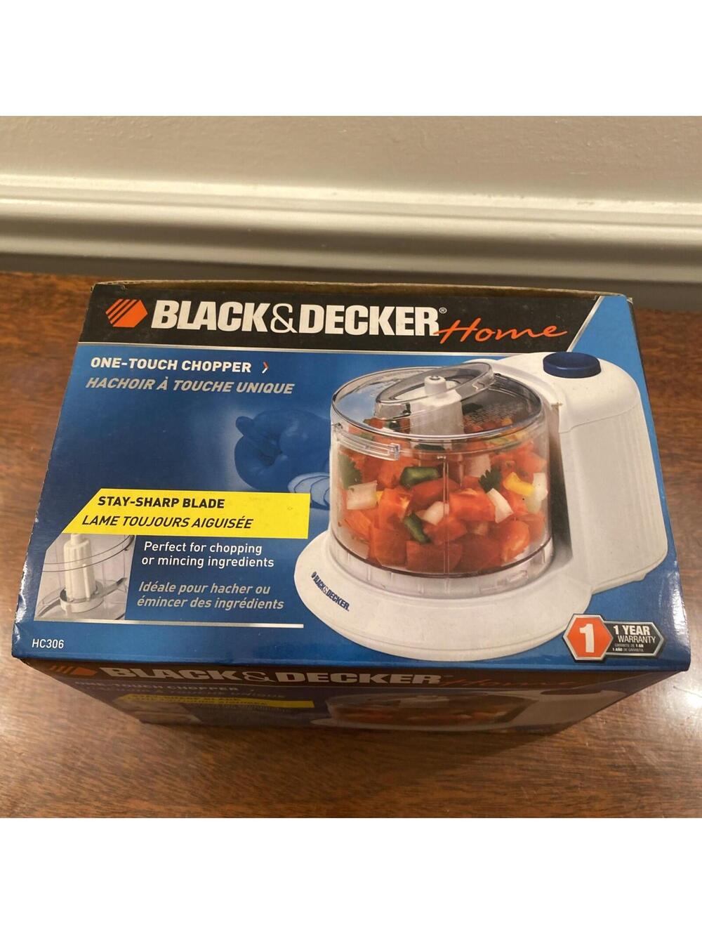 Black And Decker Home One-Touch Chopper 1 1/2 Cup Stay Sharp Blade HC306 NEW